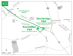 Brandsmart Park and Ride detail map