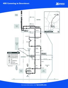 Route 400 detail map