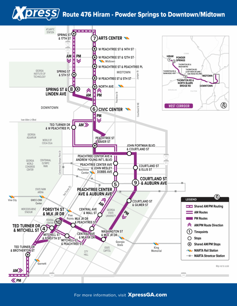 476 - Hiram / Powder Springs to Downtown / Midtown | Xpress