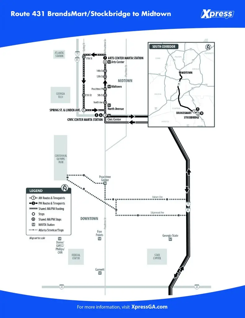 Map of Route-431