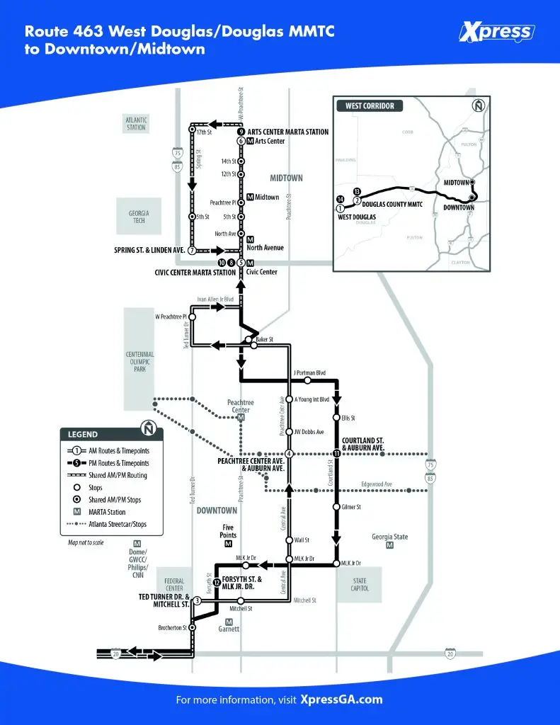 Map of Route-463